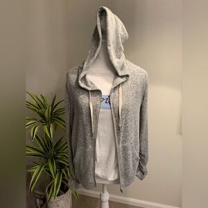 Garage Heather Gray Knit Hoodie
